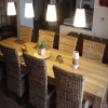 Masivní dubový stůl typ S01,  300 x 100cm, výška 76 cm, kvalita B/A, odstín naturel