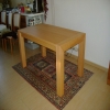 moderní masivní bukový stůl s rozkladem 140x80 cm + 2x49 cm