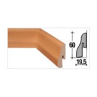 Lišta MDF, SL4, dýhovaná